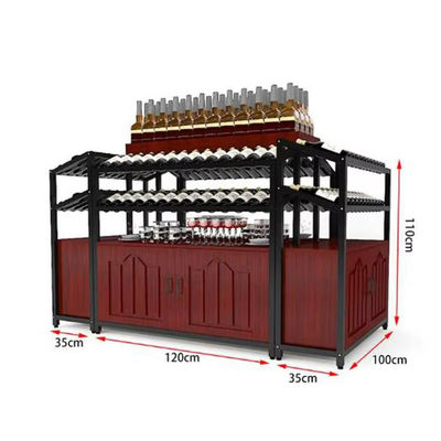 Cold Rolled Steel Wine Corner Shelf Shelf Wine Supermarket Wine Shelves For Store
