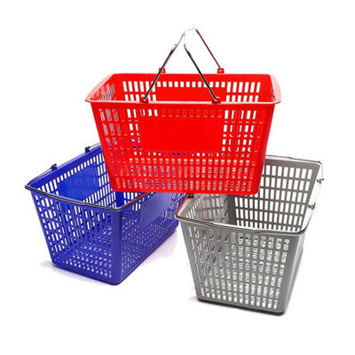 Easy To Store Plastic Hand Shopping Basket With Customized Logo And Personalization