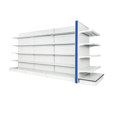 Easy Installation Supermarket Display Shelving Durable With Customized Logos