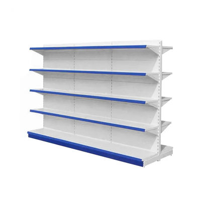 Easy Installation Supermarket Display Shelving Durable With Customized Logos