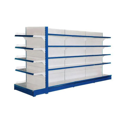 Easy Installation Supermarket Display Shelving Durable With Customized Logos