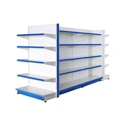 Easy Installation Supermarket Display Shelving Durable With Customized Logos