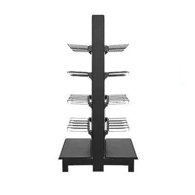 Cold Rolled Steel Supermarket Display Shelving With Customized Logos And Stable Structure