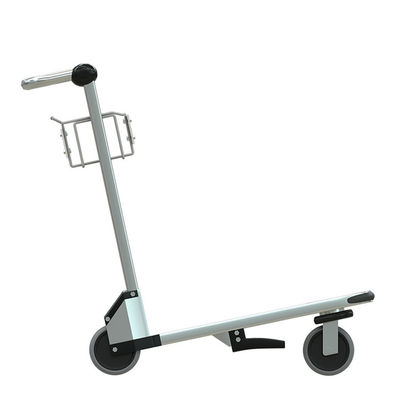 Polished Surface Airport Luggage Trolley With Metal Construction And 50-200KG Capacity