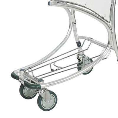 Strong Rubber Wheels Metal Airport Baggage Trolley For Baggage Control