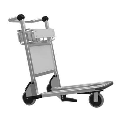 Strong Rubber Wheels Airport Luggage Cart For Heavy Luggage 50-200KG Capacity