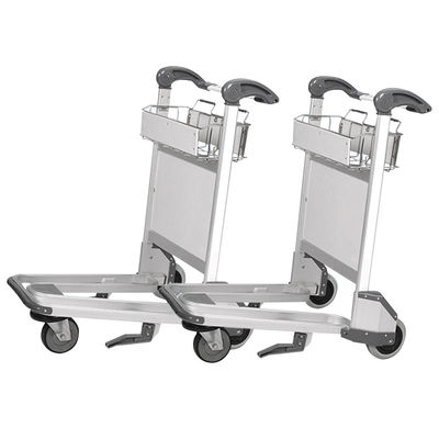 Strong Rubber Wheels Airport Luggage Cart For Heavy Luggage 50-200KG Capacity