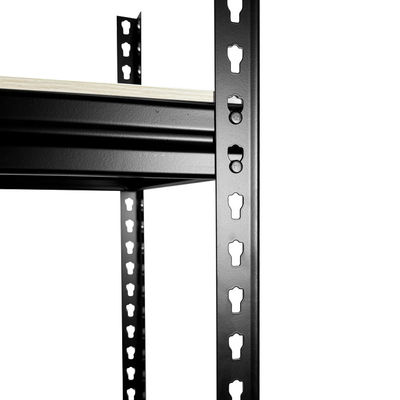Garage Storage Shelf Stacking Angle Rack Boltless Wire Shelving High Load Bearing Capacity Angle Steel Rack