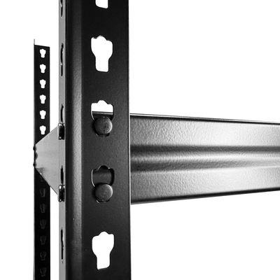 Garage Storage Shelf Stacking Angle Rack Boltless Wire Shelving High Load Bearing Capacity Angle Steel Rack