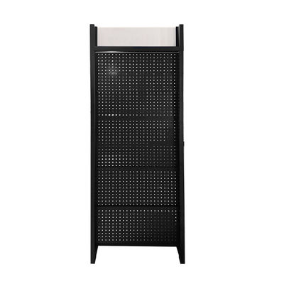 Metal Tool Display Rack For Grocery Store Perforated Back Panel Pegboard Hardware Display Rack