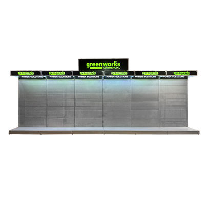 Retail Store Supermarket Professional Metal Tool Display Rack With Powder Coating Finish