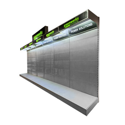 Retail Store Supermarket Professional Metal Tool Display Rack With Powder Coating Finish
