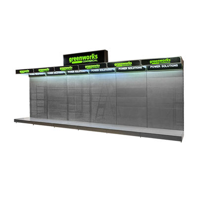 Retail Store Supermarket Professional Metal Tool Display Rack With Powder Coating Finish