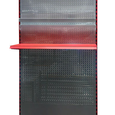 ODM OEM Garage Tool Display Rack Stand with Adjustable Shelves Metal Pegboard Storage Racking Display