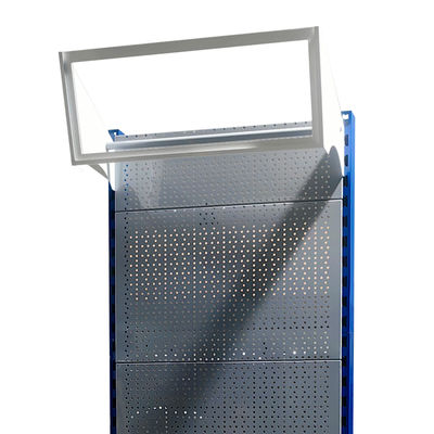 2-5 Layers Metal Pegboard Display Rack For Organizing Power Tools In Hardware Store Exhibition