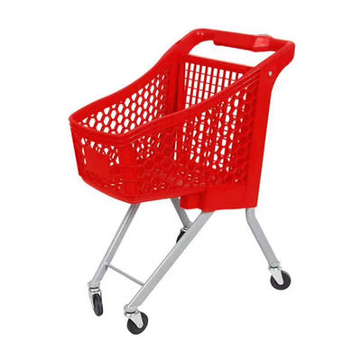 4 Wheel Plastic Shopping Trolley Easy Move Supermarket Children's Shopping Cart