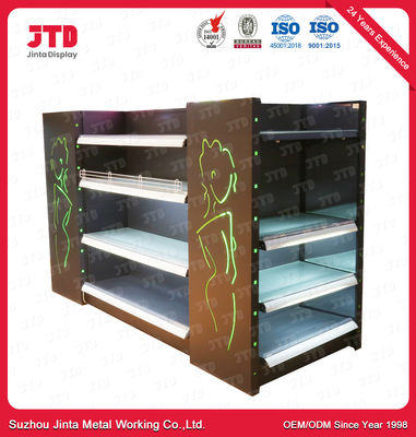 4 Layers Glasses Shelf Supermarket Make Up Shelving 1600mm Heavy Duty