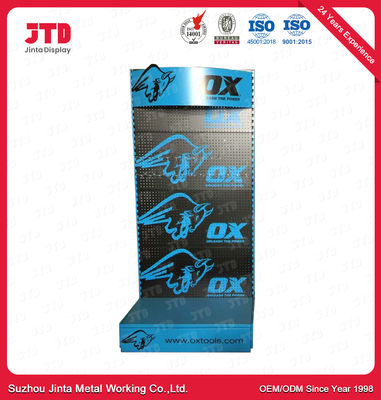 Blue Supermarket Display Shelving 900mm Power Tools Display Rack