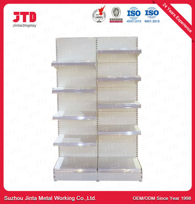 3FT 6FT Supermarket Display Shelving 80kgs 5 Tier White Shelf