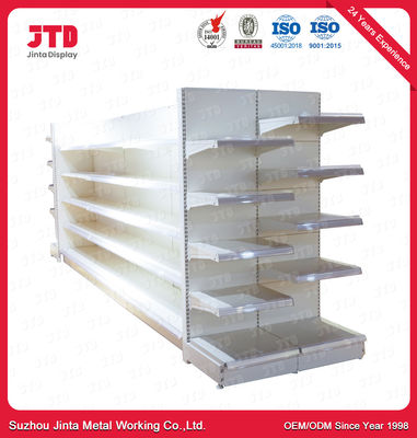 3FT 6FT Supermarket Display Shelving 80kgs 5 Tier White Shelf