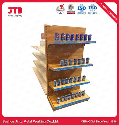 Steel Q195 Supermarket Display Shelving 4 Layers 1200mm Rack