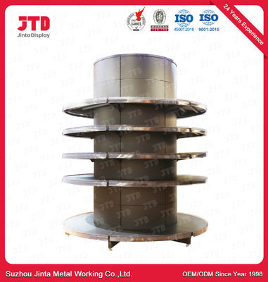 300mm Double Sided Gondola Supermarket Shelving ISO9001 Half Circle Standing Shelf