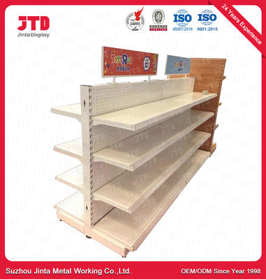 0.45m Gondola Grocery Store Shelving 0.9m Three Sided Shelf