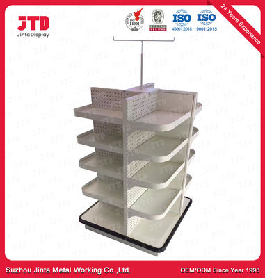 0.45m Gondola Grocery Store Shelving 0.9m Three Sided Shelf
