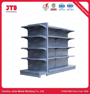5 Tiers Gondola Display Shelving 2.1m Double Sided Shelving Unit