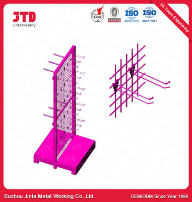 SGS Gondola Display Shelving 1500mm Black Wire Shelf With Hooks
