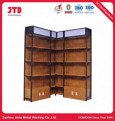 Steel Q195 Wooden Gondola Shelving 1200mm 1800mm 5 Tier Storage Shelf