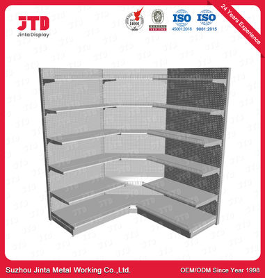 OEM Gray L Shaped Corner Shelf 82in 6 Tier Corner Shelf