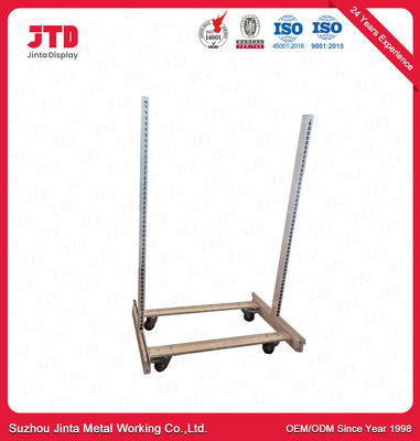 80kg Portable Shelves On Wheels 1200mm Powder Coating