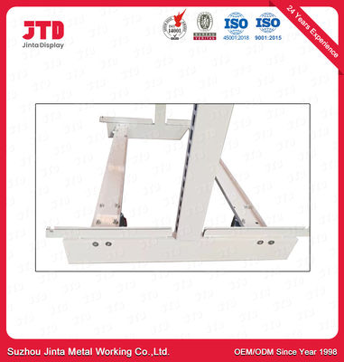80kg Portable Shelves On Wheels 1200mm Powder Coating