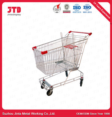 Zinc Heavy Duty 4 Wheel Shopping Trolley