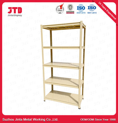 90cm 30cm Boltless Metal Shelving 150kg Per Layer Yellow Color