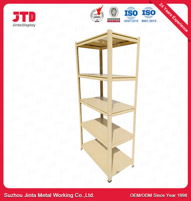 90cm 30cm Boltless Metal Shelving 150kg Per Layer Yellow Color