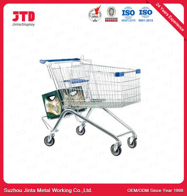 100 Liter Metal Shopping Trolley 22.5in Liquor Store Shopping Cart
