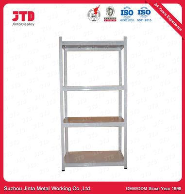 White 5 Tier Boltless Shelving Supermarket 1000mm Rack