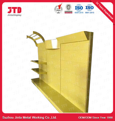 Yellow Power Tools Display Rack Stand 1800mm With Light Box