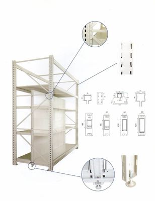2400mm Heavy Duty Metal Rack Steel Q195 Hypermarket Shelf