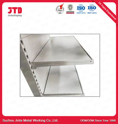 OEM Single Sided Gondola Shelving Indoor 3 Layer Metal Rack