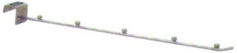 R Type Retail Store Display Hooks 500mm 12mm Wall Mounted