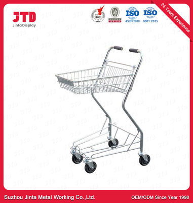 120kg 180L Metal Shopping Trolley ISO Double Basket In Convenience Store