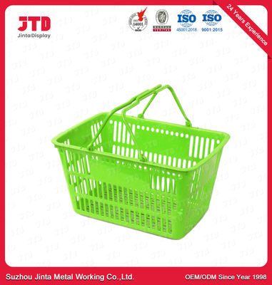 HDPP Plastic Trolley Basket 28L Grocery Baskets With Handles