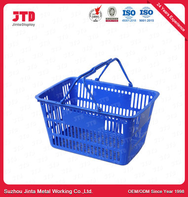 HDPP Plastic Trolley Basket 28L Grocery Baskets With Handles