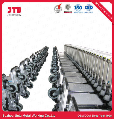 OEM Luggage Cart Trolley Hand Brake Aluminum Alloy Three Wheel