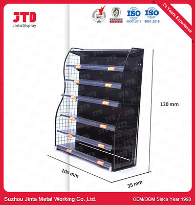 130mm Small Metal Display Stands 100mm Black Metal Display Rack