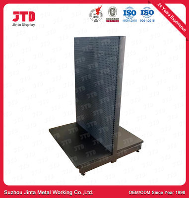 6FT Double Sided Library Bookshelves Black 3 Layers Rack