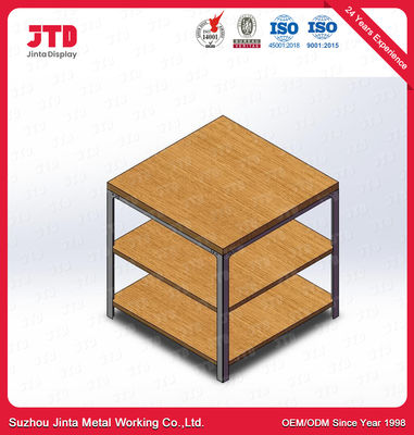 150kgs Metal Wood Shelving Unit MDF 3 Tier Display Rack